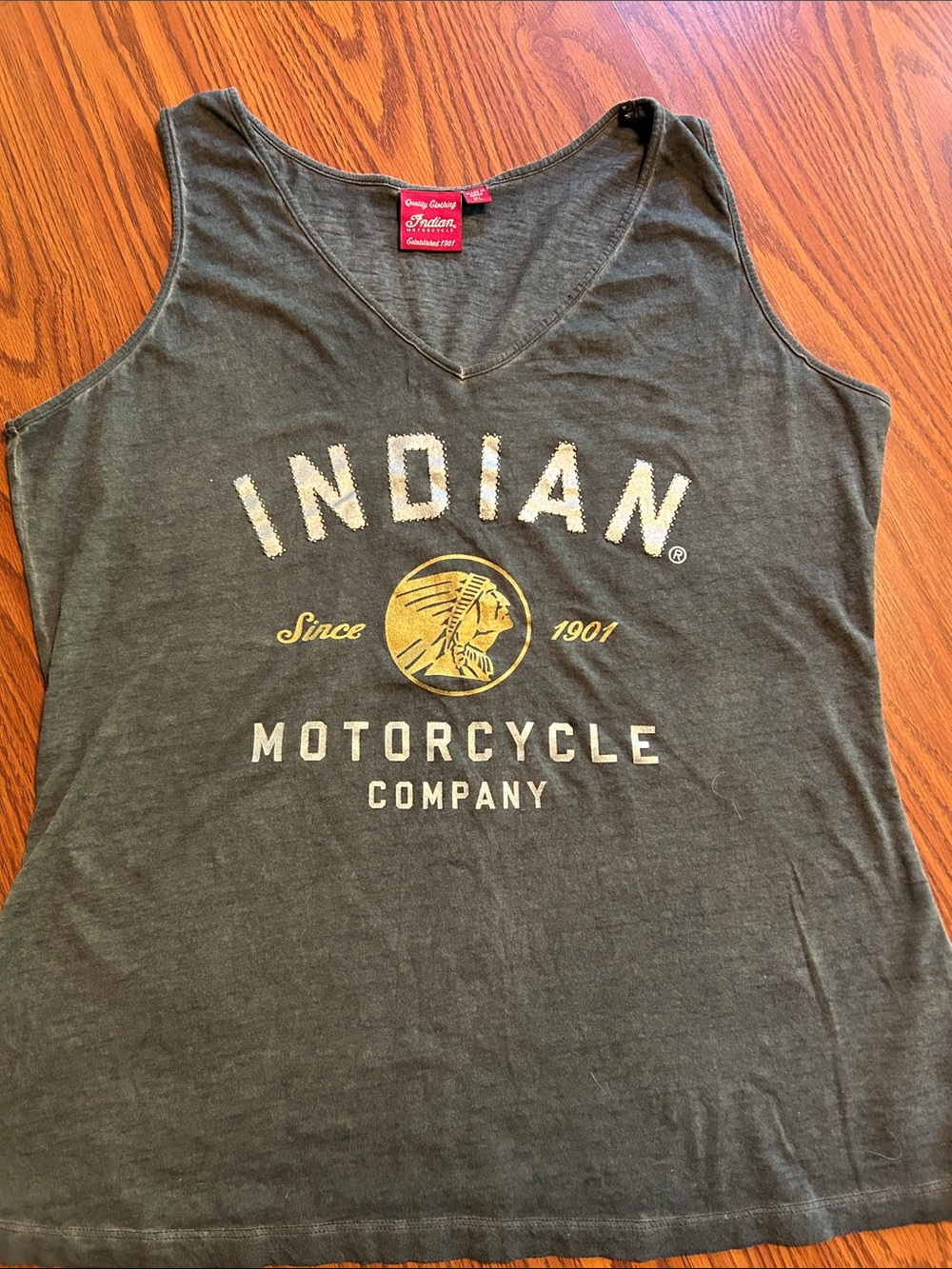 Indian Motorcycle Company Gray Graphic Tank